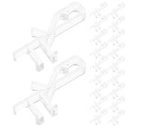 TOYANDONA 22 Clips Transparents en Plastique pour Cantonnière de Store Horizontal 2,12 Pouces, Fixation Solide et Installation Facile pour Rideaux et Traitements de Fenêtre,