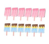 TOYANDONA 24 pièces Boîtes à Bonbons Carton Forme Glace Boîtes à Friandises Compacts avec Coulissant pour Fêtes et Snacks Assortiment Rose et Bleu