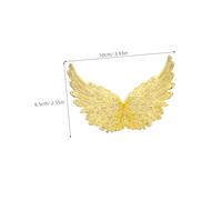 TOYANDONA 24 Pièces décoration d' d'ange d'ange pour l'artisanat gâteau Mini- décorant Accessoires d'aile pour Ornements Appliques d'aile d'artisanat Plastique