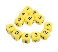 TOYANDONA 24 Pièces Dés Numériques Accessoires Pédagogiques pour Jeux Mathématiques Sécurisés pour Garçon Fille Favorisent Apprentissage Groupe Classe Maison