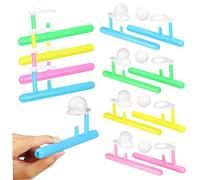 TOYANDONA 24 Pièces Souffle Flottant pour Balles Colorées Roses Jaunes Vertes Jeu Portable Dintérieur et Dextérieur pour Développement des Compétences et Divertissement Familial