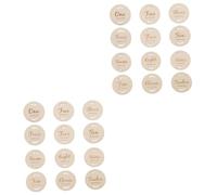 TOYANDONA 24pièces Cartes Mémorables De Croissance Pour Cartes Bois Pour Célébrer Les Étapes Du Année De Vie