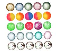 TOYANDONA 25 Pièces Balle pour Enfants Jouets Jeu Balles Sensorielles Boule De Gomme Ballons Étoilés des Ballons Balles Rebondissantes Gonflable Agité des Balles Caoutchouc