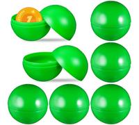 TOYANDONA 25 Pièces Lot de Boules de Loterie Creuses Vertes Plastique Réutilisables pour Jeux de Fête Événement