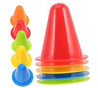 TOYANDONA 25 pièces Lot de Cônes Dagilité Plastique pour Garçon Fille Marqueurs de Terrain Compacts et Stables pour Entraînement Roller et Patinage Cônes de Signalisation Colorés pour