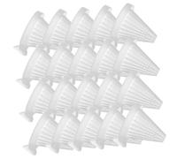 TOYANDONA 25 pièces Mangeoire Aquarium Plastique Transparent pour Crevettes et Poissons Distributeur Alimentaire et Pratique Contenants Flottants Débordement pour Nourriture Vivante