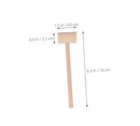 TOYANDONA 25 Pièces Mini Marteaux Bois Naturel Maillets pour Coquillages Crustacés et Bricolage Éducatif pour Garçon Fille Jeu de Rôle et Interaction Parent Garçon Fille