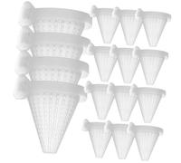 TOYANDONA 25pièces Lot Mangeoires Poisson Aquarium Plastique avec Ventouse Alimentateur Compact pour Nourriture Vivante Et Granulée Facilitant Croissance Et Alimentation Saine