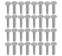 TOYANDONA 28 Paires Rivets en Acier Inoxydable 1,6 Mm pour Poignées de Couteaux, Vis à Tête Plate pour Fixation Stable des Manches, Accessoires DIY pour Couteaux Cuisine et Restauration