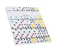 TOYANDONA 28 pièces Jeu de Domino pour Famille Blocs Rétro Éducatif de Coordination Main Œil Cadeau Occidental pour Adultes