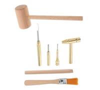 TOYANDONA 2ensembles Kit De Jeu Excavation pour Garçon Fille avec Marteau Brosse Et Ciseau Outils De Fouilles Archéologiques Et Exploitation Minière Éducatif Bois