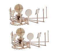 TOYANDONA 2ensembles Puzzle Bois Système Solaire Kit De Soi-même Modèle Éducatif pour Garçon Fille Et Tout-Petits Jouet Scientifique Stem pour Projets Scolaires