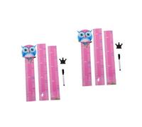 TOYANDONA 2ensembles Sticker Mural Amovible Règle De Hauteur Pour Garçon Fille Décalque Animaux Cartoons Pratique Et Éducatif Pour Mesurer La Croissance Des Garçon Fille La Chambre