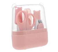 TOYANDONA 2ensembles Trousse De Soins Pour Garçon Fille De Coupe- Ciseaux Et Pince à Épiler Pour Garçons Et Filles Rose