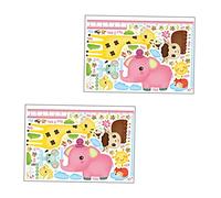 TOYANDONA 2feuilles Autocollants Muraux pour Garçon Fille Toise de Croissance et Règle de Mesure Autocollante Décor de Chambre Garçon Fille