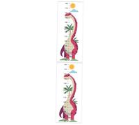 TOYANDONA 2feuilles Règle De Autocollante Pour Garçon Fille Décalque Animal Ludique Pour Chambre Garçon Fille Toise Décorative Amovible Et Pratique