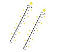 TOYANDONA 2feuilles Stickers Muraux Garçon Fille De Hauteur Créatif Pour Décoration De Chambre Pour Suivre La Des Petits