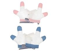 TOYANDONA 2paires Gants De Pour Mitaines Anti-sucement Respirant Gants De Sevrage Pour Empêcher La Succion Doigts Confort Et Ajustement Optimal