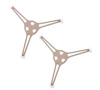 TOYANDONA 2Pcs Support de Platine pour Micro-Ondes en Plastique Marron Rouleau Rotatif Résistant aux Chocs pour Plateau Tournant de Four à Micro-Ondes