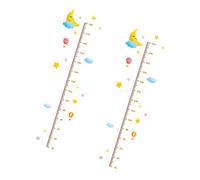 TOYANDONA 2pièces Autocollant Toise Croissance Sticker Mural Pvc Pour Chambre Garçon Fille Lot De Autocollants Adhésifs Mesure