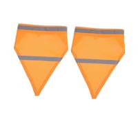 TOYANDONA 2pièces Bandanas Réfléchissants pour Chien Triangulaires Lavables Sécurité Nocturne Ajustable pour Chien