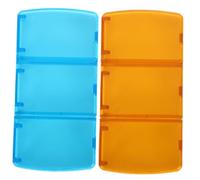 TOYANDONA 2pièces Boîte de Rangement de Boite Pilulier Détachable Étui à Pratique pour Voyage Organisateur de Compact