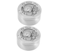 TOYANDONA 2pièces Boîte De Souvenir Pour Cheveux De Coffre De Rangement Fœtal Pour Conserver Les Mémoires Enfance