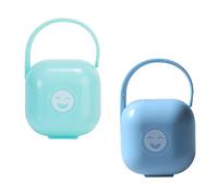 TOYANDONA 2pièces Boîtes De Rangement Pour Sucettes Garçon Fille Lot De Conçues Pour Protéger Une Tétine De Rechange Poignée Pour Transport Facile