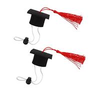 TOYANDONA 2pièces Casquettes De pour Chien Chapeau Décoratif pour Fête Vêtements De Remise De Diplôme pour Petits Animaux