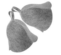 TOYANDONA 2pièces Chapeau De Sauna Feutre Style Russe Lot pour Homme Et Femme Accessoire De Spa Et Douche Isolation Thermique Séchage Rapide