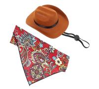 TOYANDONA 2pièces Chapeau pour Animal De Compagnie Bandana pour Chien Foulard pour Chien Chapeau pour Animal De Compagnie Bavoir Décoratif pour
