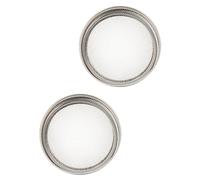 TOYANDONA 2pièces Couvercle de Germination avec Passoire Intégrée pour Rincer et Égoutter Les Graines Couvercle Acier Inoxydable pour Germoir et Bocal de Conservation