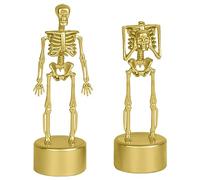 TOYANDONA 2pièces Décorations Halloween Squelettes Figurines De Squelette Poses Effrayantes pour Fête pour Décor Intérieur Et Extérieur