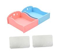 TOYANDONA 2pièces Hamster Cooling Bed Nest with Cooling Board Practical Mat for Pet Relaxation and Entertainment