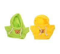TOYANDONA 2pièces Hoodie pour Peluches Et Peluches Vêtues Vêtements De Poupée Sweat à Capuche pour Habiller Et Décorer Peluche Accessoires DIY pour Petits Ours Et Animaux Peluche