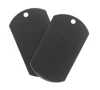 TOYANDONA 2pièces Médaille Vierge Acier Inoxydable pour Chien Petite Et Plaque Identification à Graver Étiquette Métallique pour Animaux De Compagnie