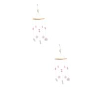 TOYANDONA 2pièces Mobile Suspendu Fleurs Pour Chambre Décoration Murale Éléments Nordic Apportez Joie Et Sérénité à Espace