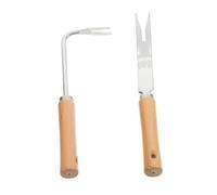 TOYANDONA 2pièces Outils De Jardin Acier Désherbeur Ergonomique Multifonctionnel Et Outil De Transplantation pour Jardinage Et Agriculture Extérieur