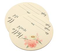 TOYANDONA 2pièces Panneaux Annonce De Naissance Bois Né Signe Personnalisé De Nom Avec Design Élégant Accessoire De Photographie