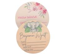 TOYANDONA 2pièces Panneaux Annonce Naissance Personnalisés Nés Décor De Crèche Et Signalétique Annonce De Naissance Pour Hôpital