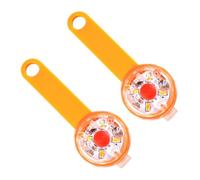 TOYANDONA 2pièces Pendentifs Lumineux pour Colliers Chiens Et Chats Anti-Fugue USB Rechargeable Accessoires Extérieurs pour Sécurité Nocturne Lot de Orange