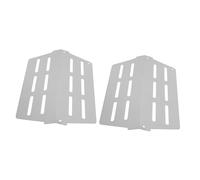 TOYANDONA 2pièces Plaques De Chaleur BBQ Acier Inoxydable Diffuseurs De Flamme Résistants à Haute Température pour Grils à Gaz Extérieurs