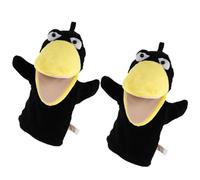 TOYANDONA 2pièces Poupée à Main De Corbeau De Marionnettes Animalières pour Garçon Fille Jouets Éducatifs Interactifs Développement Créativité Imagination