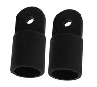 TOYANDONA 2Pièces Raccords Bimini Top Cap Nylon Noir Lot de Accessoires Marins pour Canoë Kayak et Yatchs de Remplacement pour Bateaux