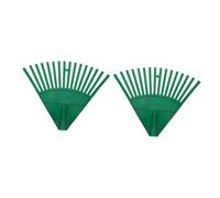 TOYANDONA 2pièces Râteau Jardin Plastique Tête De Râteau De Nettoyage De Pelouse Et Arbustes Balayeuse Portable pour Cour Et Terrasse