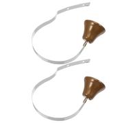 TOYANDONA 2pièces Sonnettes De Porte Métal Vintage pour Chiot Clochettes Apprentissage De Propreté Réglables Sonnettes De Communication pour Chien