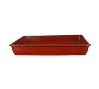 TOYANDONA 2pièces Soucoupe Carrée pour Pot De Fleurs Base De Jardinière avec Collecte Eau Plateau De Drainage pour Plante Intérieure Lot pour Organisation De Balcon