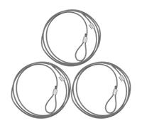 TOYANDONA 3 câbles de Suspension pour Filet de Basket-Ball, câble de | Connecteur de remplacement pour fixation de filet de basket-ball, câble métallique pour panier de basket-ball de 70,87 pouces