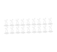 TOYANDONA 3 Ensembles Crochet De Fixateur Fixation Enjeux des Stands Crochets Pieu Support De Jardinière pour Plantes D'intérieur Planteur Usine Soutien Jardinage Mur Blanche 30 Pièces * 3