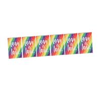 TOYANDONA 3 ensembles Décorations De Drapeaux Gays Bannières Décoratives D'Extérieur Grand Drapeau Du Mois De Drapeau Suspendu De Décoration De 2 pièces * 3